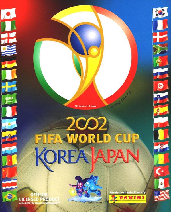 lbum de figurinhas oficial da Copa do Mundo de 2002