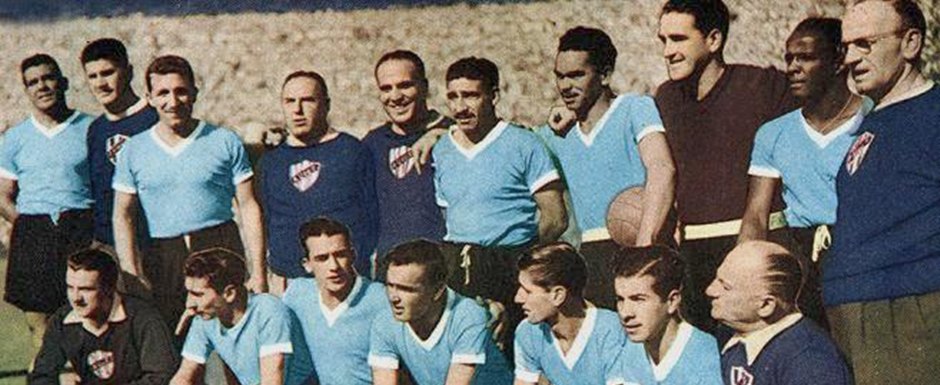 Seleo do Uruguai, campe da Copa do Mundo de Futebol de 1950 no Brasil - Foto: El Grfico
