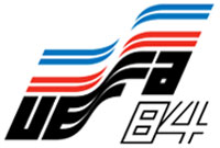 Logomarca da Eurocopa de 1984 realizada na Frana