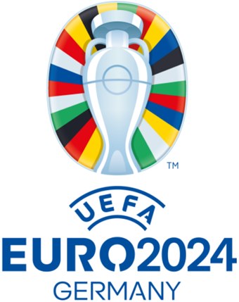Logomarca da Eurocopa de 2024 realizada na Alemanha