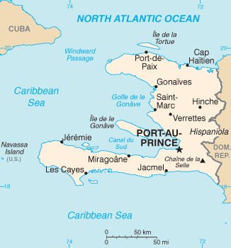 Mapa do Haiti