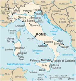 Map of Italy