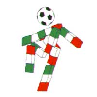 Ciao - Mascote da Copa do Mundo de 1990 na Itlia - 14 Copa do Mundo FIFA