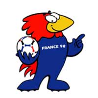  Mascote da Copa de 1998 na França - Footix