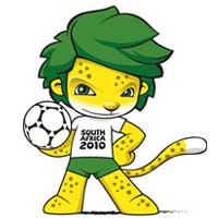 Zakumi - Mascote da Copa do Mundo de 2010 na África do Sul - 19º  Copa do Mundo Fifa