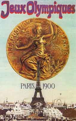 Pôster dos Jogos Olímpicos de Verão - Paris 1900