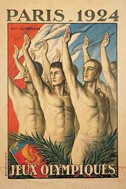 Pôster dos Jogos Olímpicos de Verão - Paris 1924