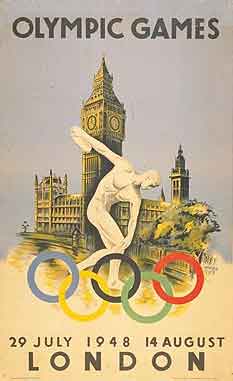Pôster dos Jogos Olímpicos de Verão - Londres 1948