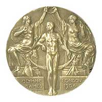 Medal obverse - London 1908 - Games of the IV Olympiad - Summer Olympic Games