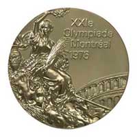 Medal obverse - Montreal 1976 - Games of the XXI Olympiad - Summer Olympic Games