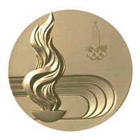 Medal reverse - Moscow 1980 - Games of the XXII Olympiad - Summer Olympic Games