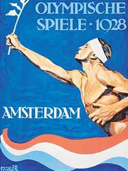 Poster promoting the Olympic Games - Amsterdam 1928