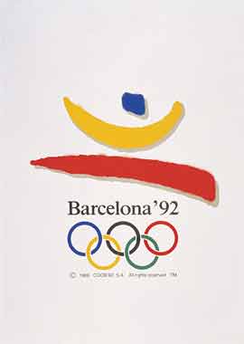 Poster promoting the Olympic Games - Barcelona 1992