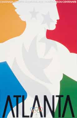 Poster promoting the Olympic Games - Atlanta 1996