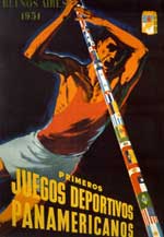 Pster dos Jogos Pan-Americanos de Buenos Aires 1951
