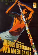 Pôster dos Jogos Pan-Americanos de Buenos Aires 1951