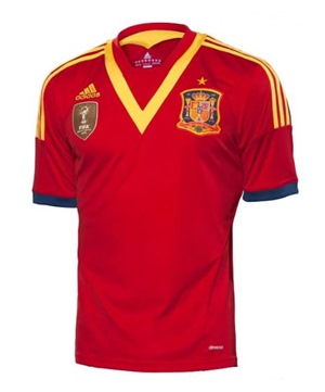 Uniforme 1 da Seleo da Espanha para a Copa das Confederaes 2013