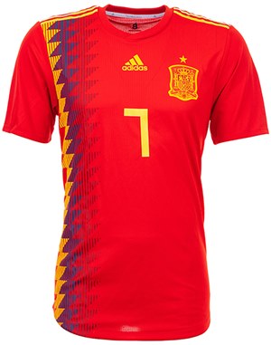 Uniforme 1 da Seleo da Espanha para a Copa do Mundo de 2018