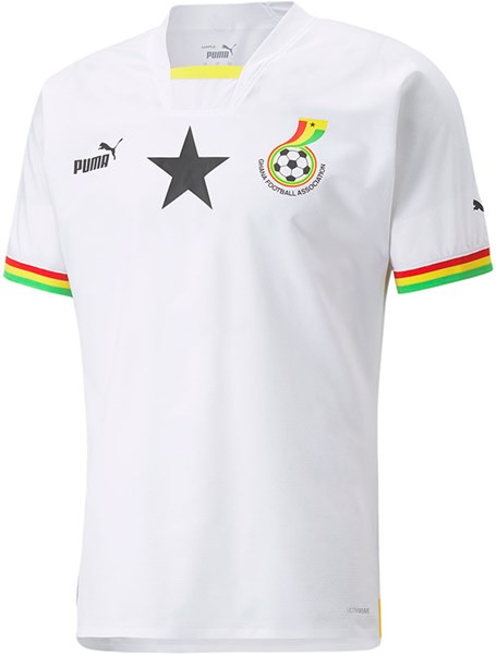 Uniforme 1 da Seleo de Gana para a Copa do Mundo de 2022