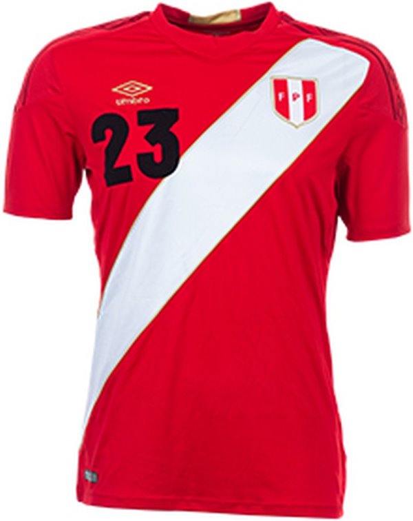 Uniforme 2 da Seleo do Peru para a Copa do Mundo de 2018