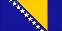 Bandeira da Bósnia e Herzegovina