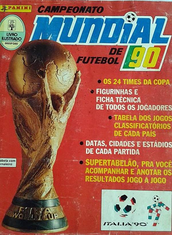 Álbum de figurinhas oficial da Copa do Mundo de 1990