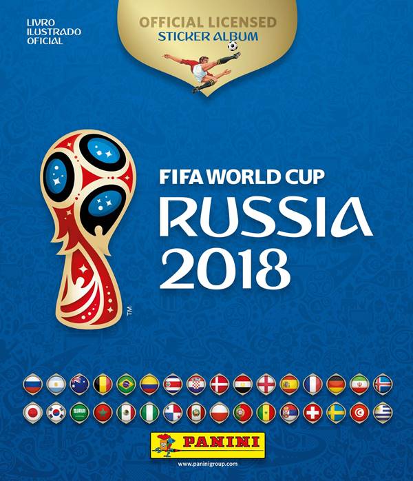 lbum de figurinhas oficial da Copa do Mundo de 2018