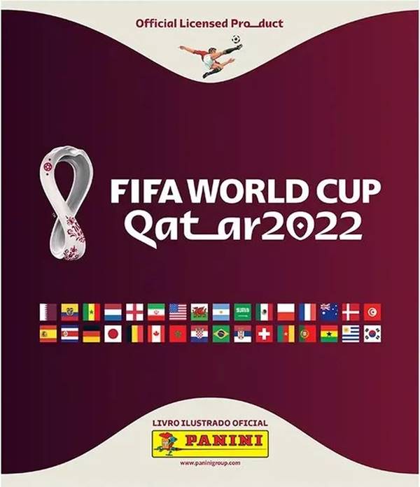 lbum de figurinhas oficial da Copa do Mundo de 2022