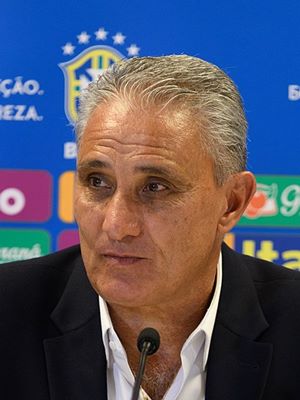 Foto de Tite - Tcnico da Seleo Brasileira na Copa do Mundo de 2018 na Rssia