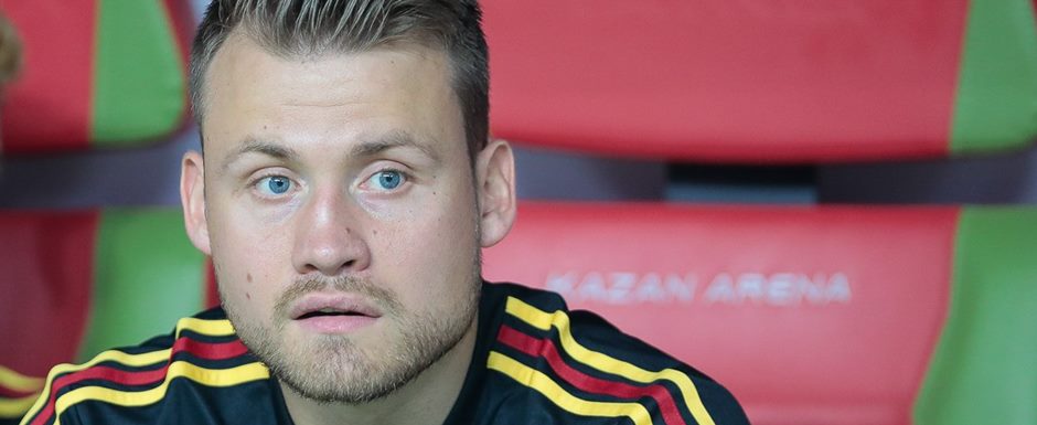 Simon Mignolet - Jogador da Seleo da Blgica na Copa do Mundo de Futebol de 2022 no Catar (Qatar) - Foto: Edgar Breshchanov