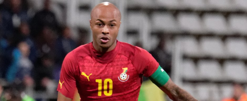 Andr Ayew - Jogador da Seleo de Gana na Copa do Mundo de Futebol de 2022 no Catar (Qatar) - Foto: Pierre-Yves Beaudouin