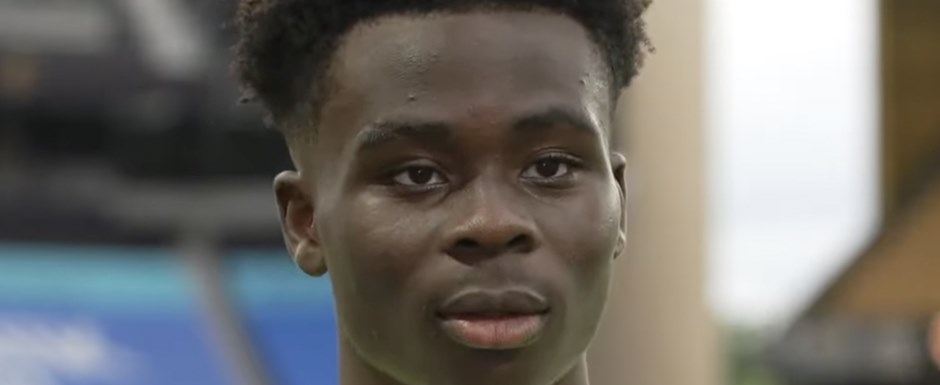 Bukayo Saka - Jogador da Seleo da Inglaterra na Copa do Mundo de Futebol de 2022 no Catar (Qatar) - Foto: 	ArsenalTVHD