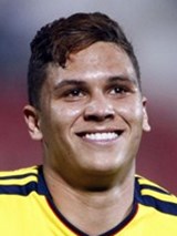 Foto de Juan Fernando Quintero - Jogador da Colômbia na Copa do Mundo de 2018 na Rússia