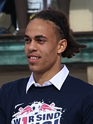 Foto de Yussuf Poulsen - Jogador da Dinamarca na Copa do Mundo de 2018 na Rússia Foto: Christian Bier