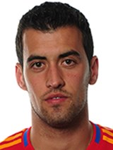 Foto de Sergio Busquets - Jogador da Espanha na Copa do Mundo de 2018 na Rssia