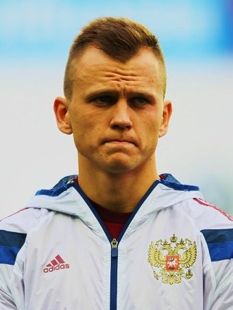 Foto de Denis Cheryshev - Jogador da Rússia na Copa do Mundo de 2018 na Rússia