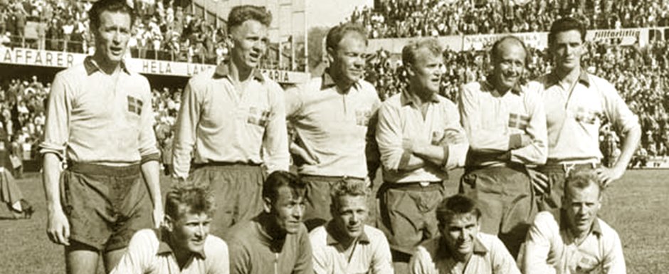 Seleo da Sucia - Vice-campe da Copa do Mundo de Futebol de 1958 na Sucia - Foto: Scanpix