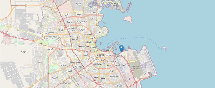 Estdio 974 em Doha - Estdio da Copa do Mundo de Futebol de 2022 no Catar (Qatar) - Foto: OpenStreetMap