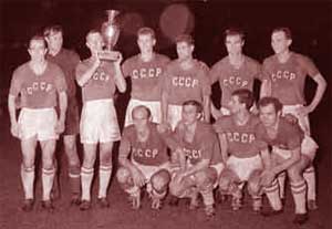 Unio Sovitica - Campe da Eurocopa de 1960 realizada na Frana