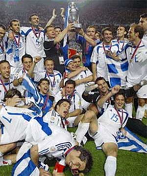 Grécia - Campeã da Eurocopa de 2004 realizada em Portugal