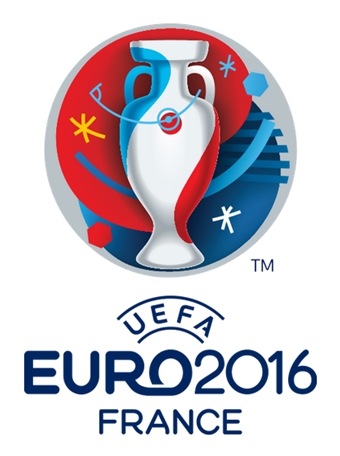 Logomarca da Eurocopa de 2016 realizada na Frana