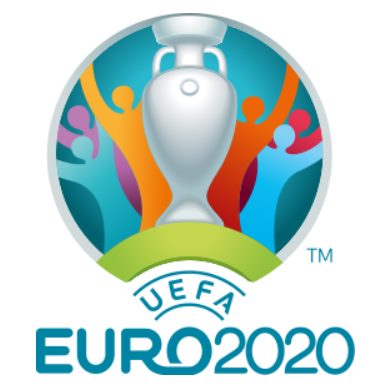 Logomarca da Eurocopa de 2020 realizada em vários países