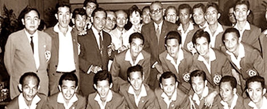 Seleo nacional de futebol maculino do Vietn do Sul em 1959 - Foto: Vietnamese Archive