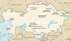 Mapa do Cazaquisto