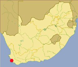 Mapa da Cidade do Cabo