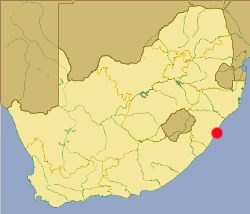 Mapa de Durban