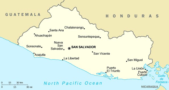 Mapa de El Salvador