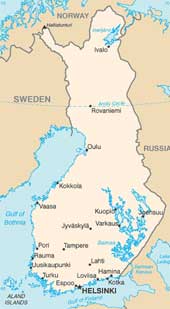 Map of Finland