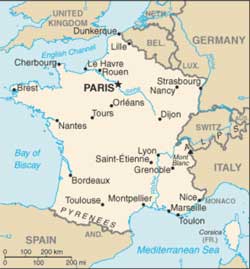 Mapa da Frana