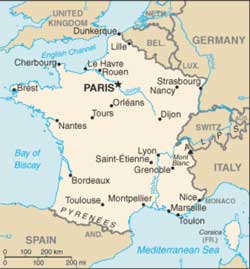 Mapa da França